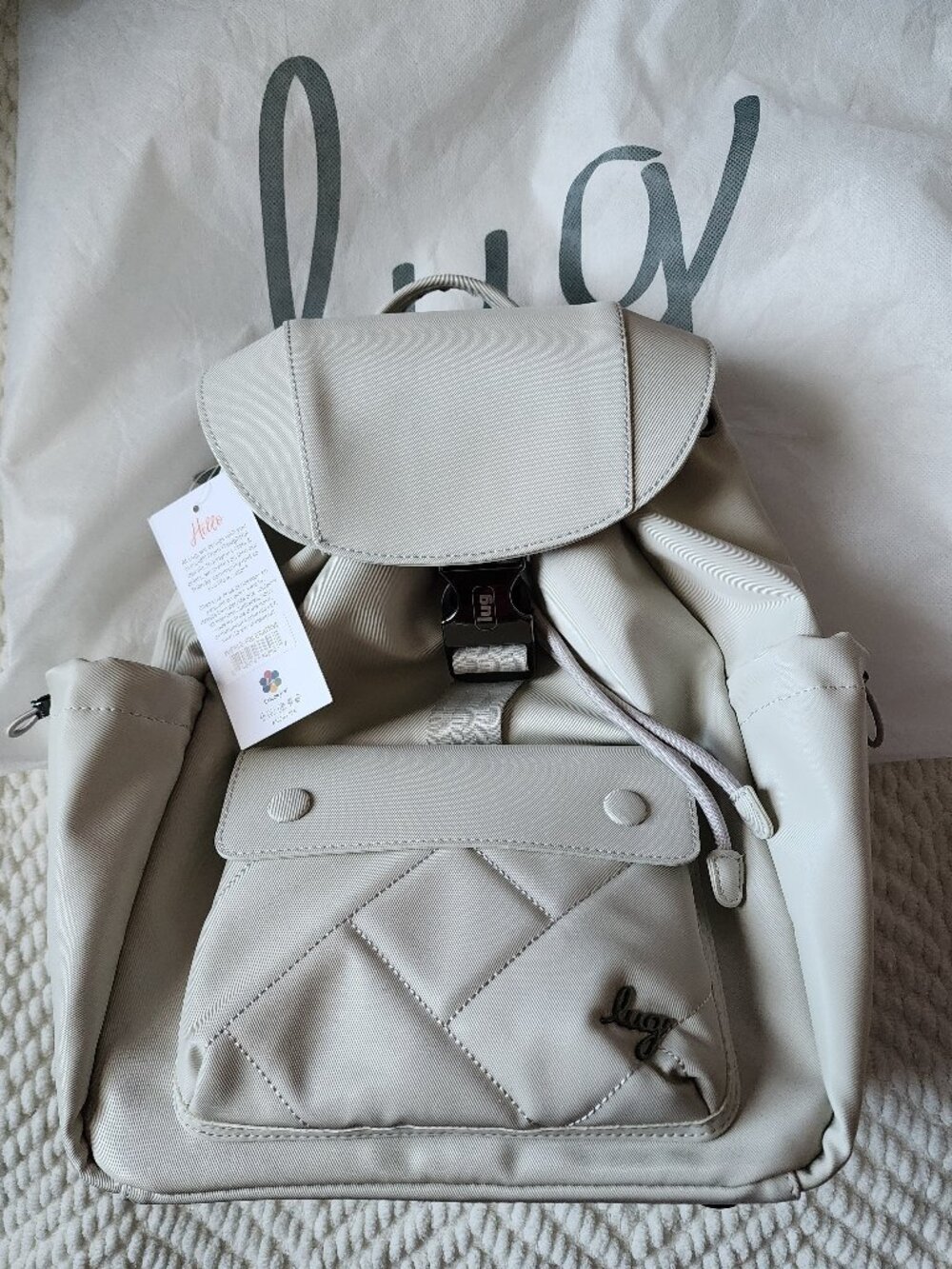 LUG Wiffle Satin Luxe VL Backpack - Pebble - Picture 3 of 6